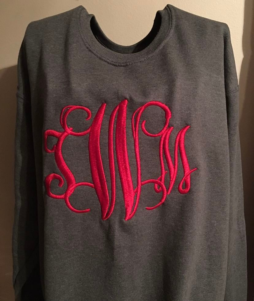 EMBROIDERED MONOGRAM TEE